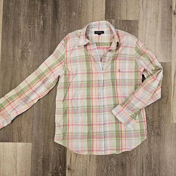 Ralph Lauren Plaid Button up Shirt size Small - Picture 1 of 5